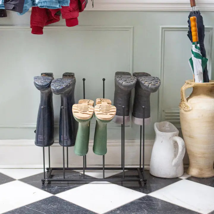 Steel Wellington Boot Rack - By Hammer & Tongs
