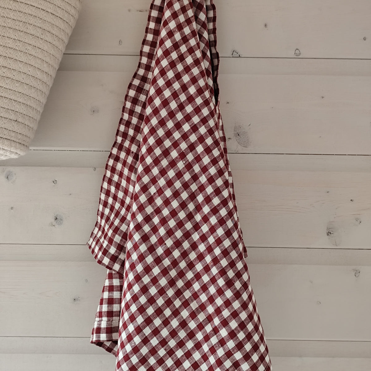 Mama and Tochter - Pure French Linen Tea Towel - Mulberry Gingham
