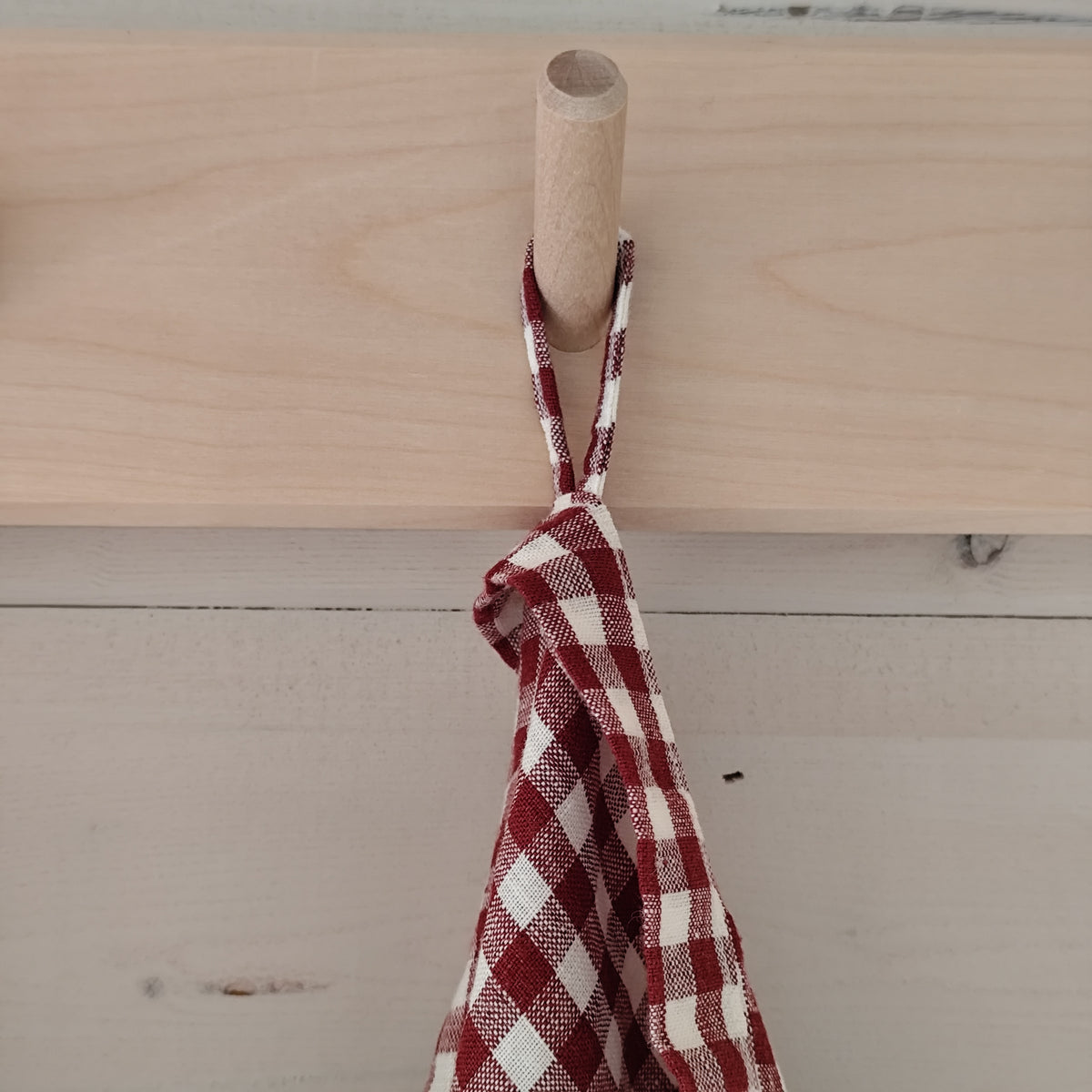Mama and Tochter - Pure French Linen Tea Towel - Mulberry Gingham
