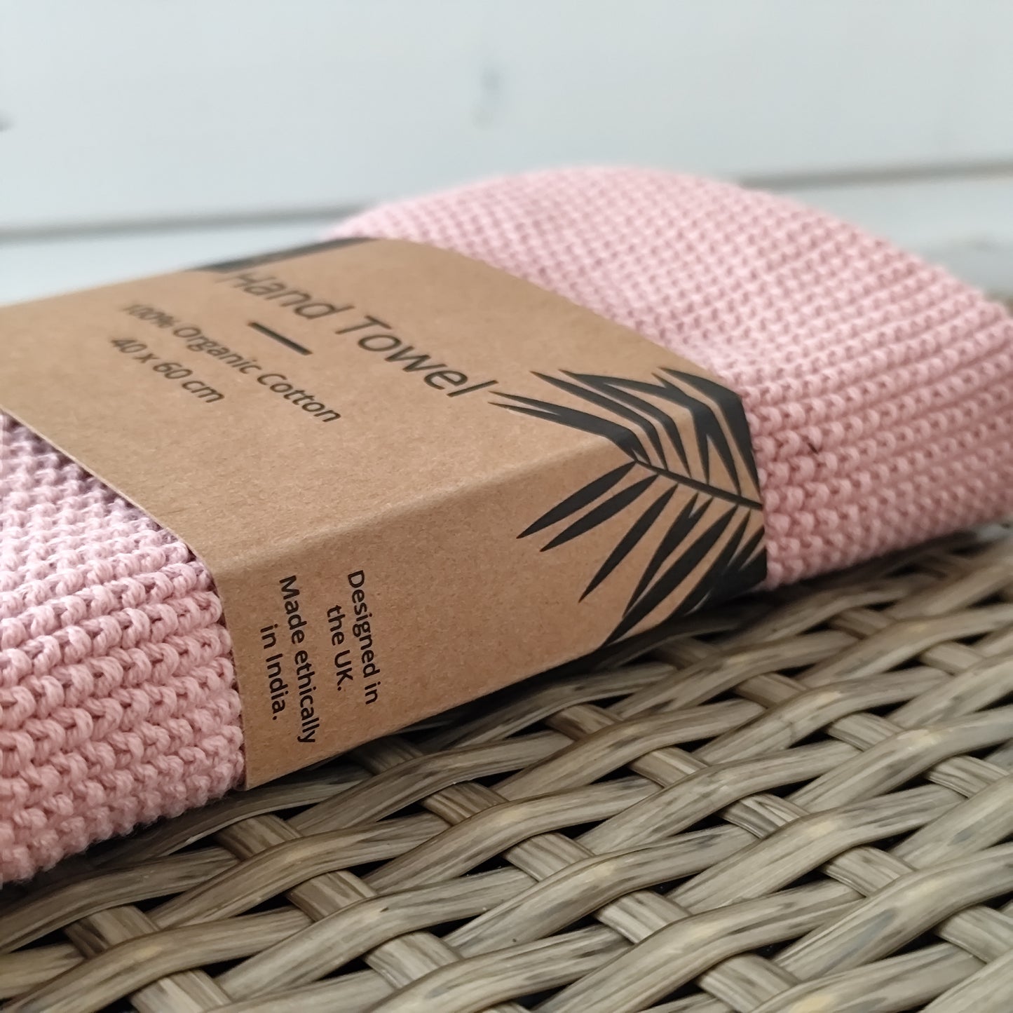100% Organic Cotton Hand Towel - Pink