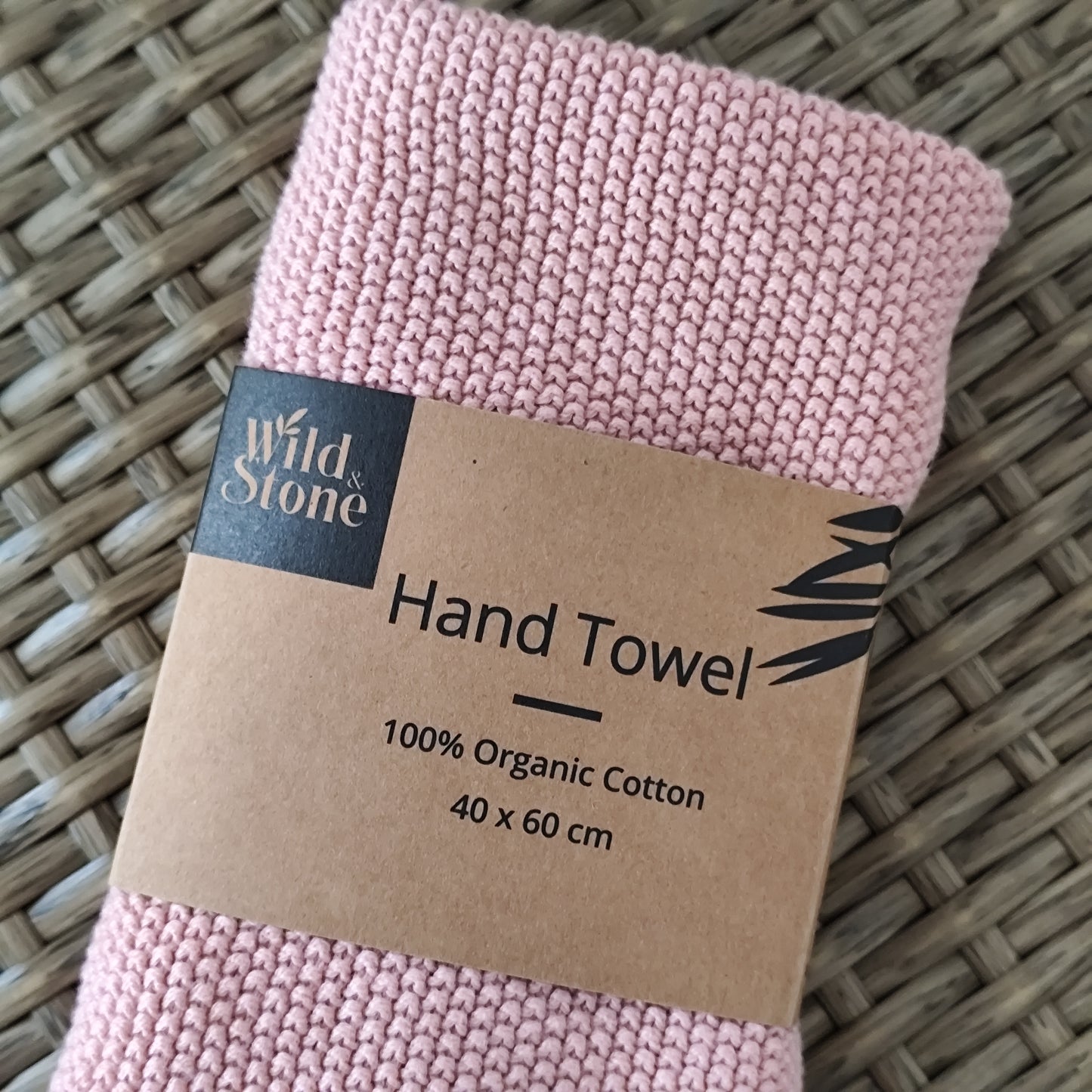100% Organic Cotton Hand Towel - Pink