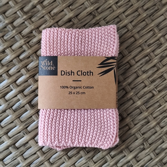 100% Organic Cotton Dish Cloth - Pink