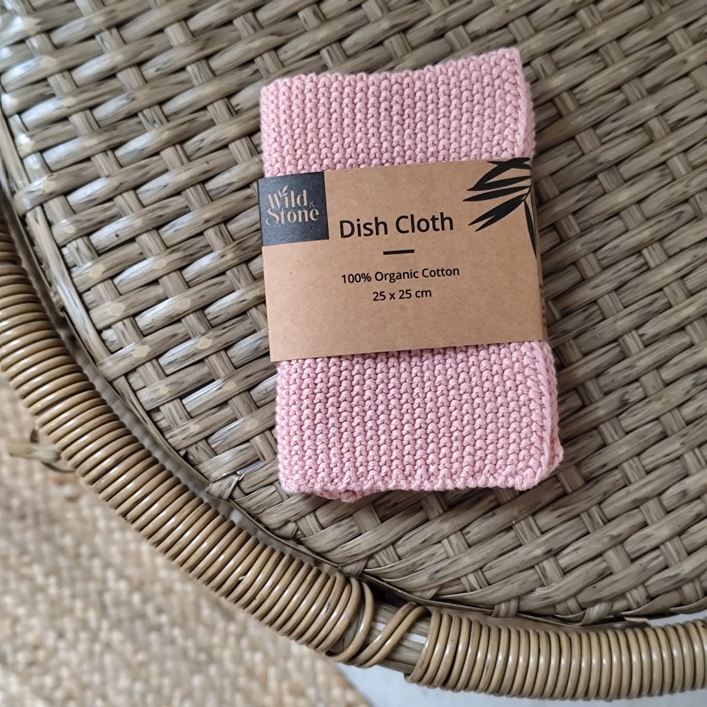 100% Organic Cotton Dish Cloth - Pink