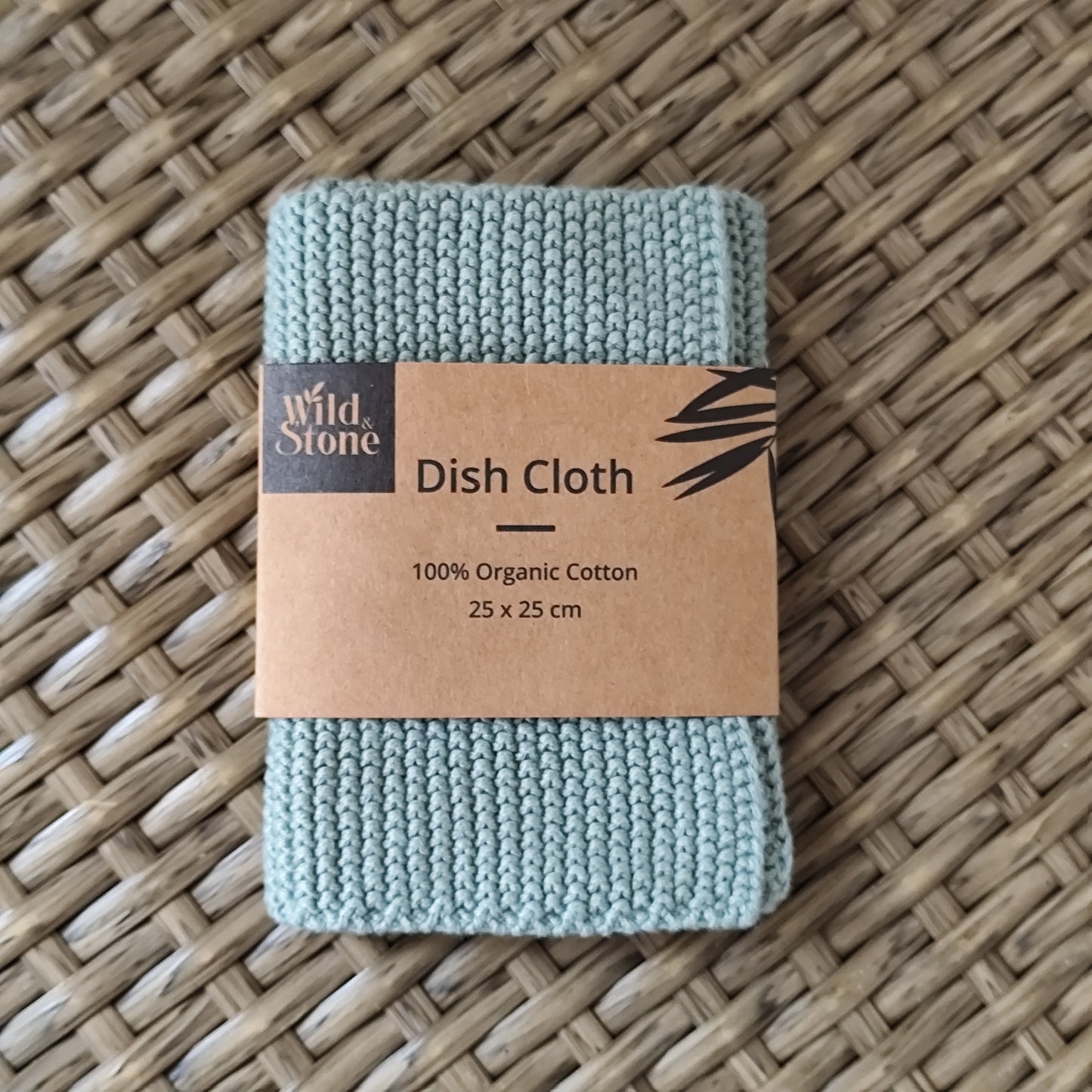 100% Organic Cotton Dish Cloth - Seaside Green