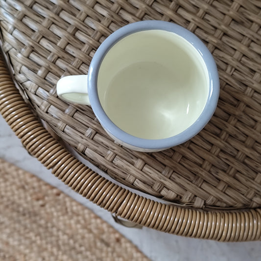 Enamel Belly Mug - 375ml - Cream