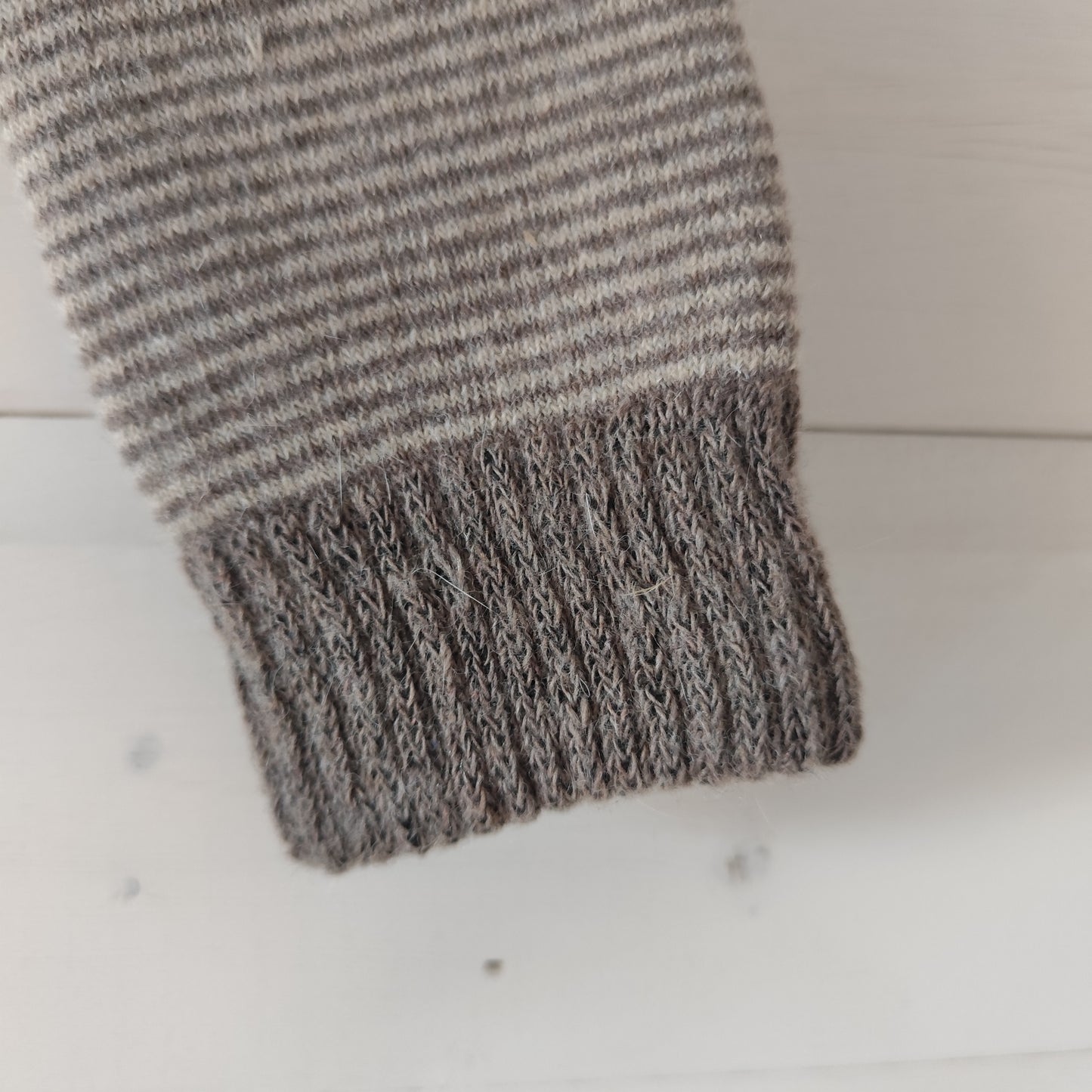 Jess & Lou - Super Soft, Cosy Socks - Brown & Beige Stripe