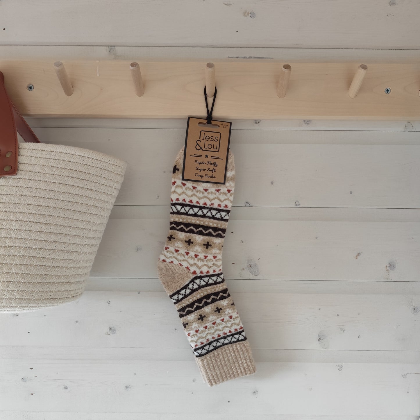 Jess & Lou - Super Soft, Cosy Socks - Nordic Neutral