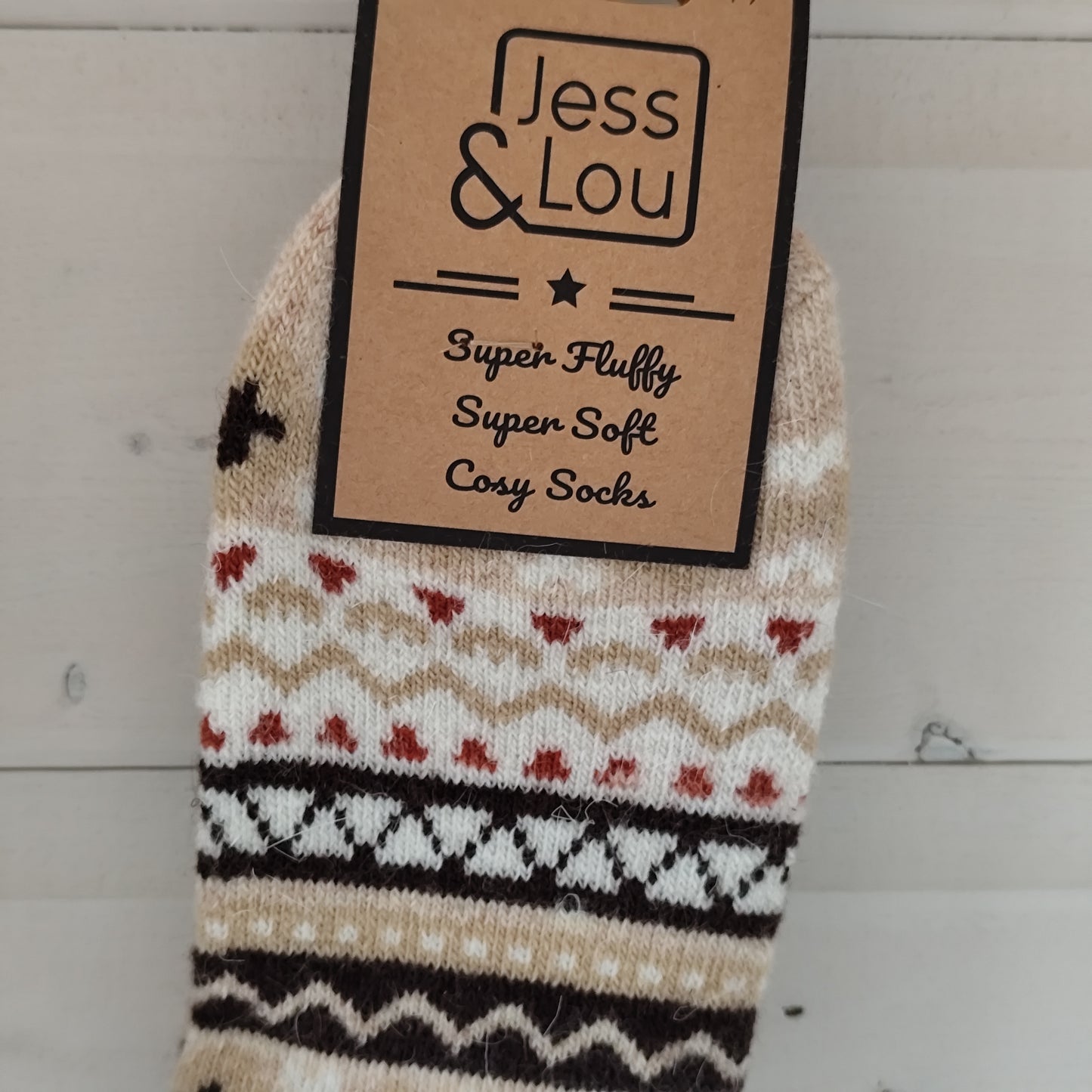 Jess & Lou - Super Soft, Cosy Socks - Nordic Neutral