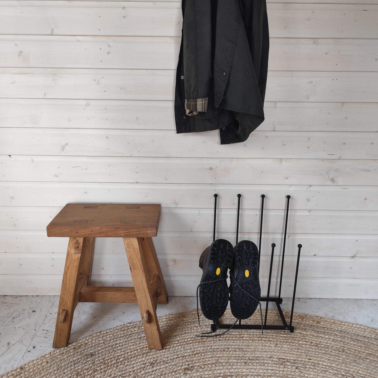 Steel Wellington Boot Rack - By Hammer & Tongs