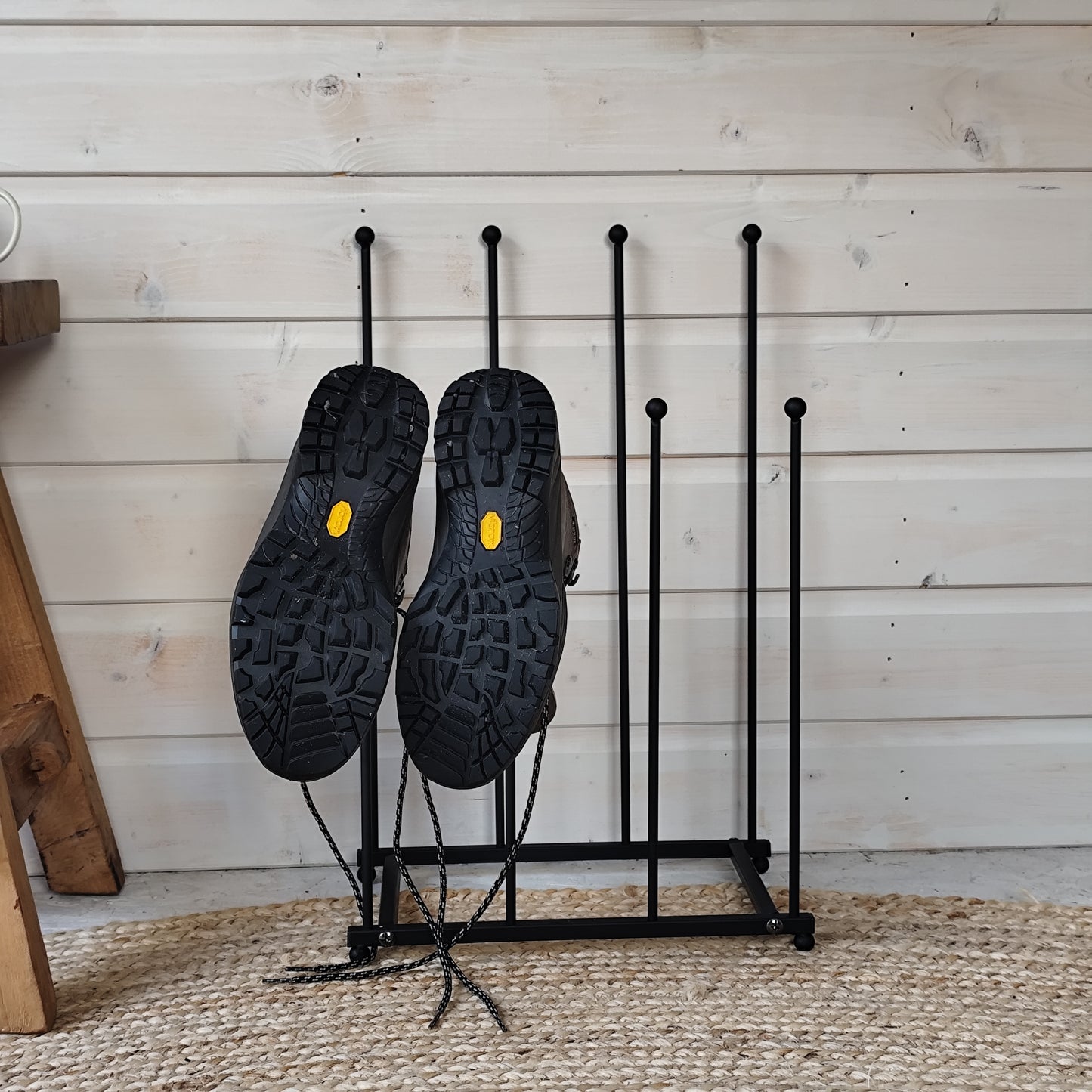 Steel Wellington Boot Rack - By Hammer & Tongs