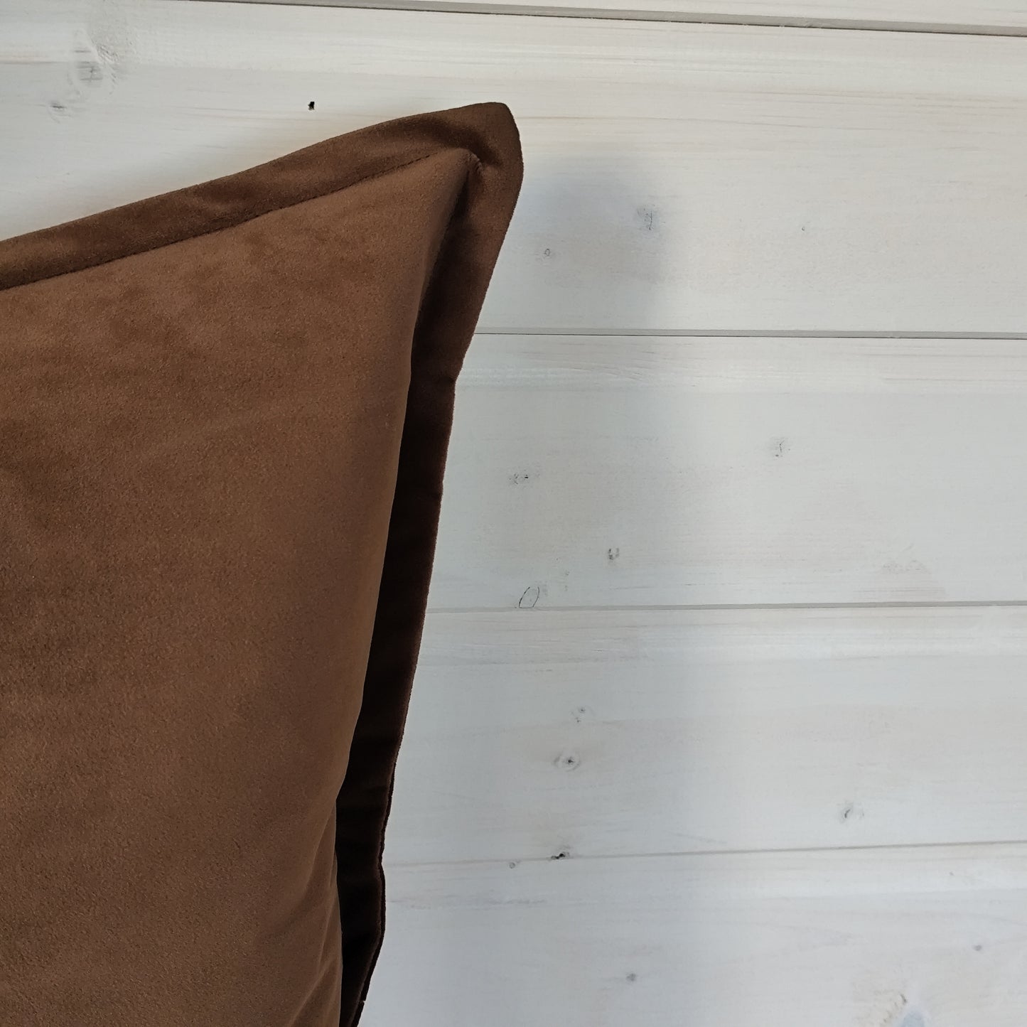 Emma Velvet Cushion Cover 45 X 45 - Dark Chocolate Brown