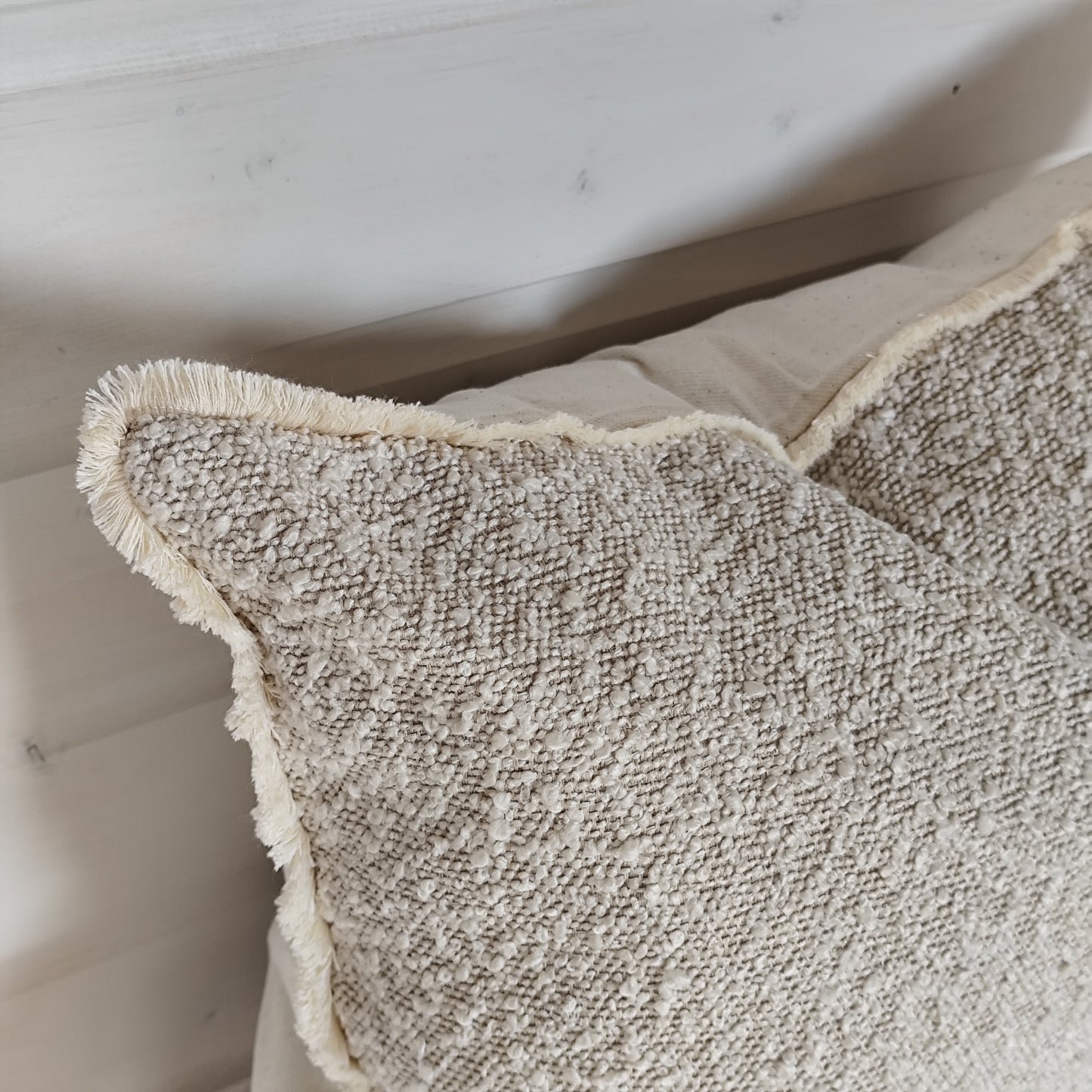 Sofia Cream Bouclé Cushion Cover - 45 x 45 CM