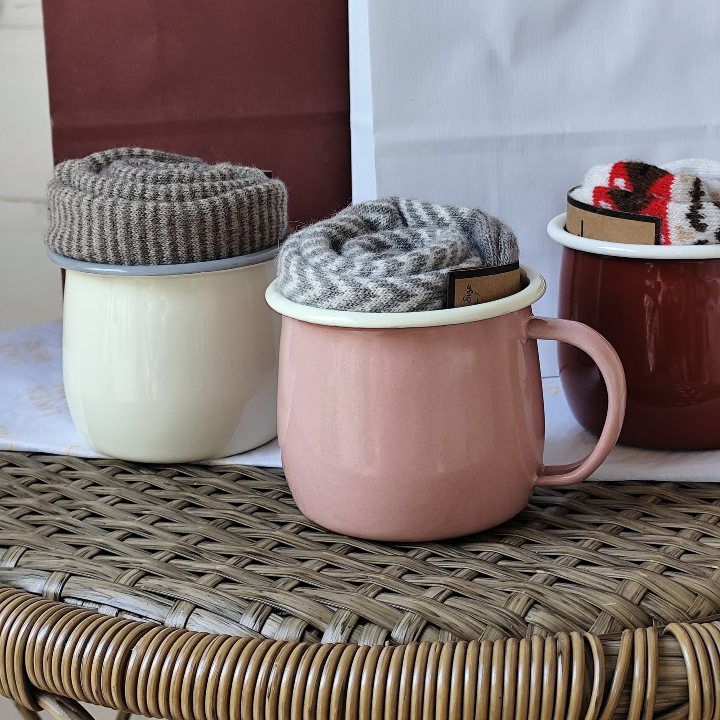 Sockacino - Cream & Brown