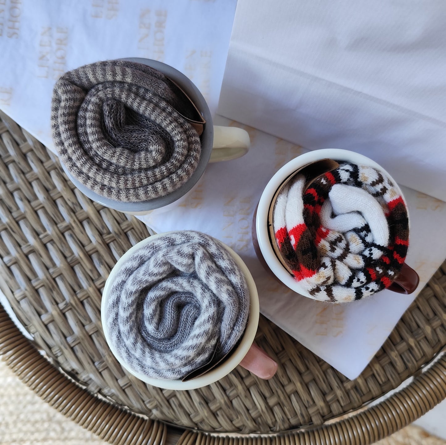 Sockacino - Cream & Brown