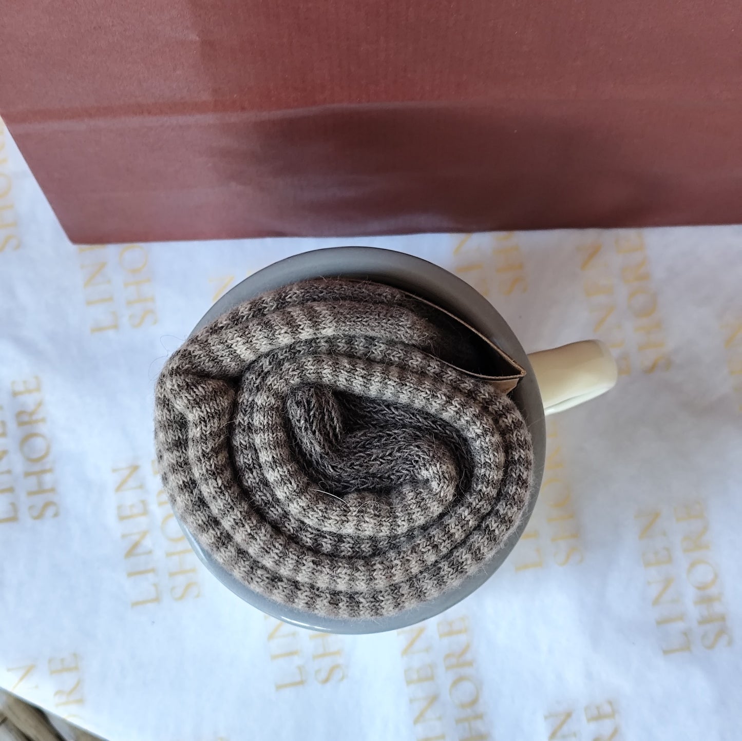 Sockacino - Cream & Brown