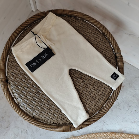 Fable Knit Jogger - Natural White