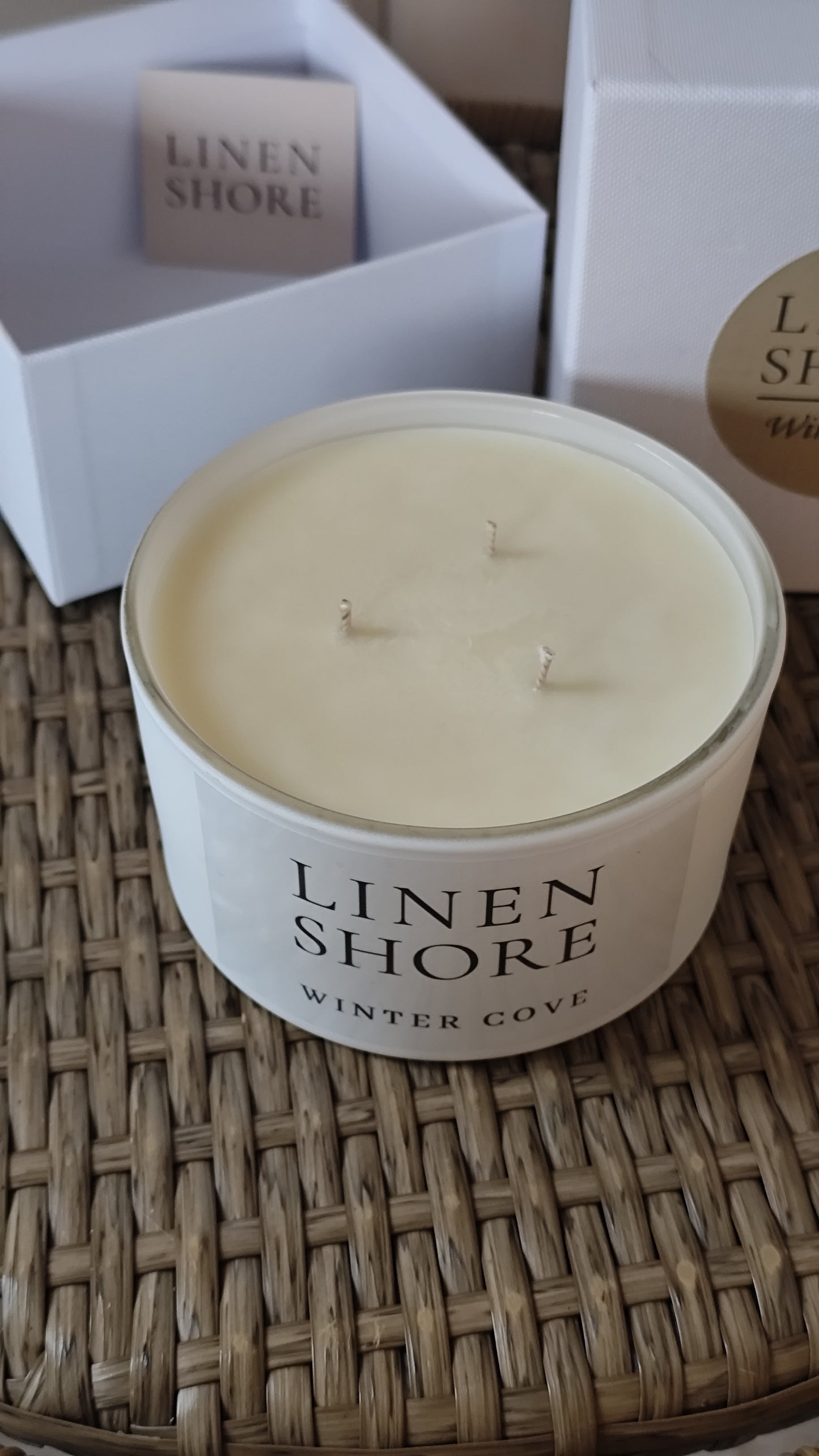 Linen Shore Candle - Winter Cove - Large