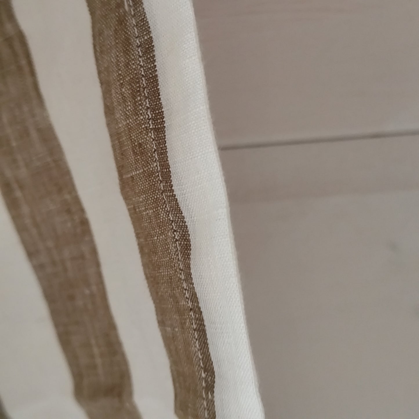 Mama and Tochter - Pure French Linen Tea Towel - Wide Olive Stripe