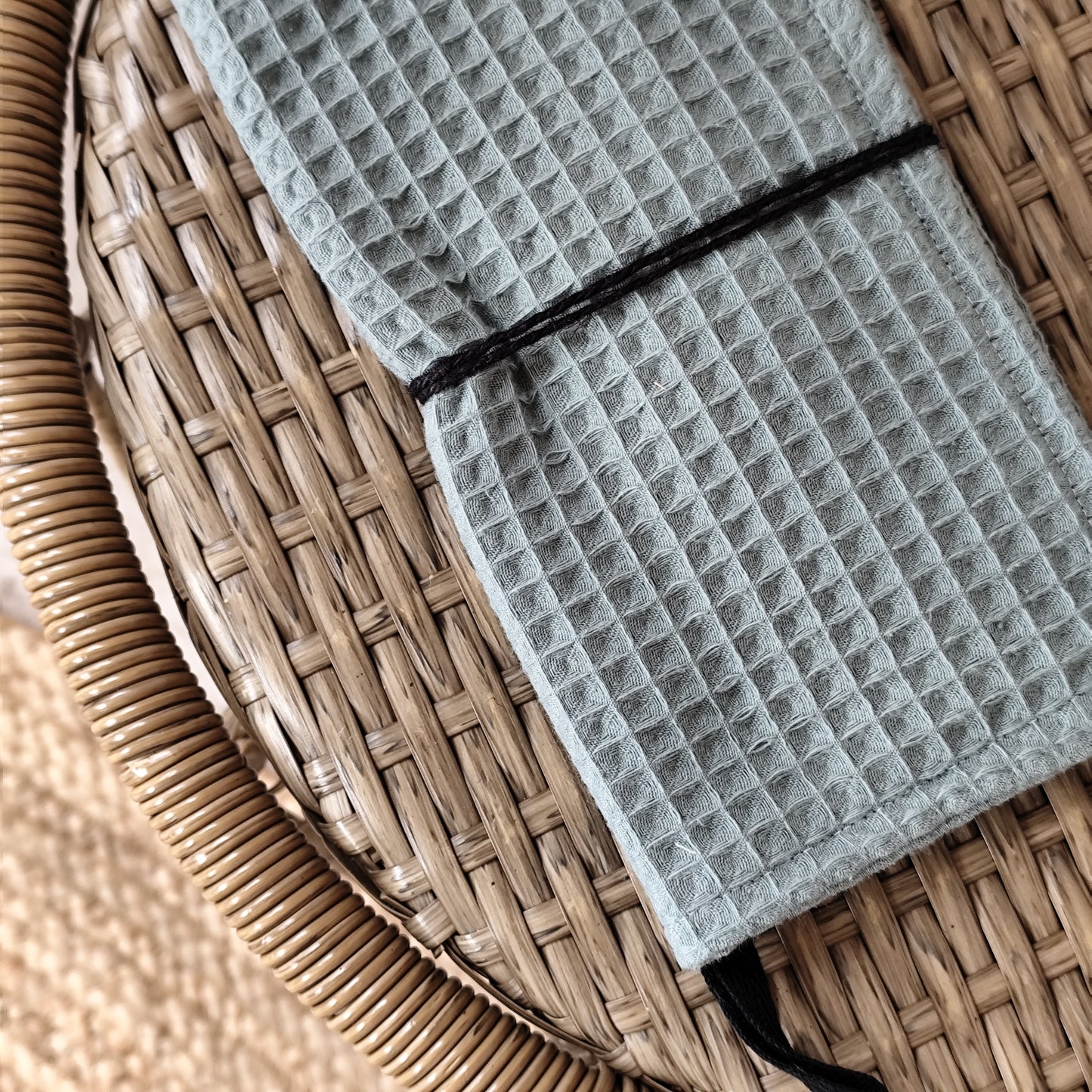 Extra-Strong Organic Waffle Dishcloth in Sage