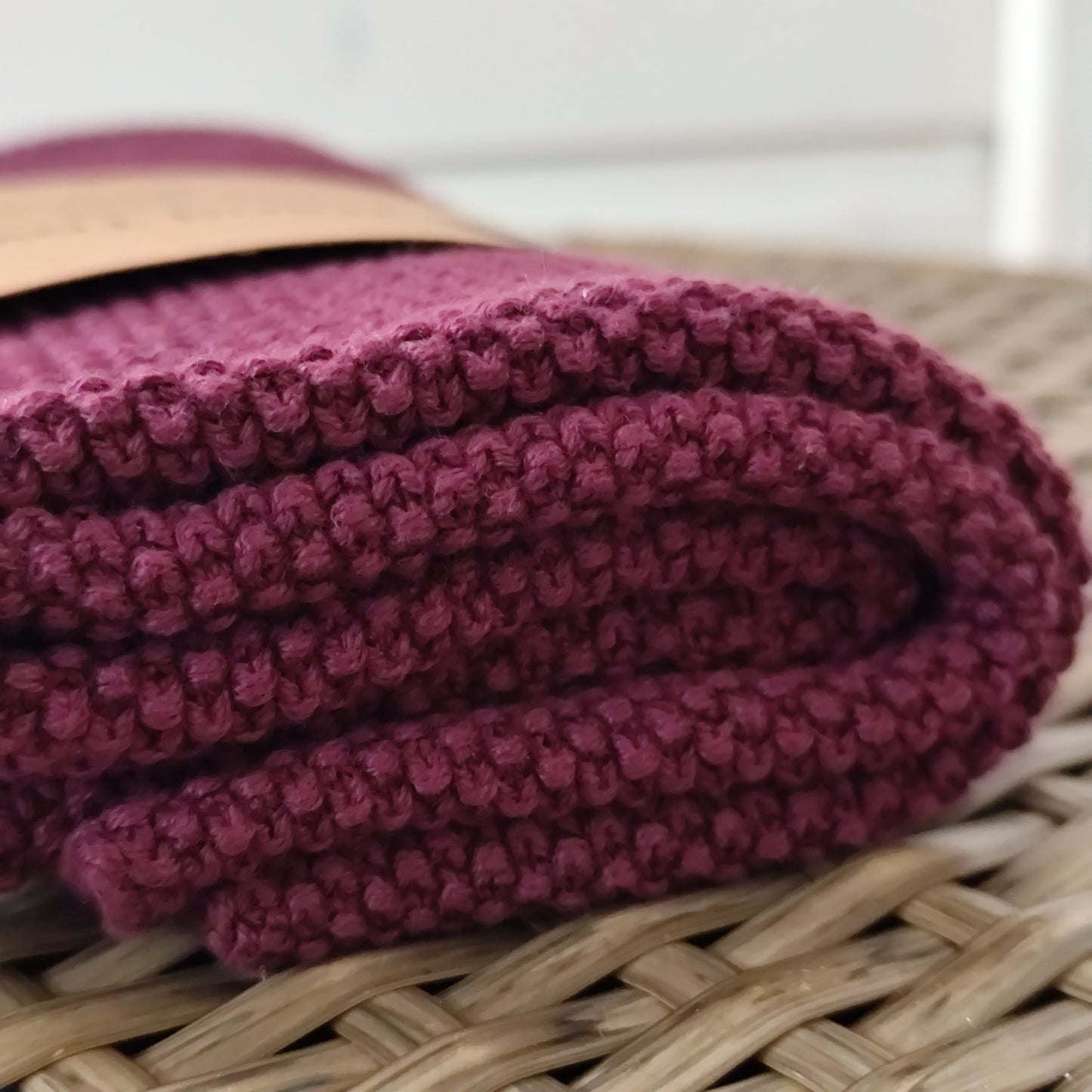 100% Organic Cotton Hand Towel - Deep Purple