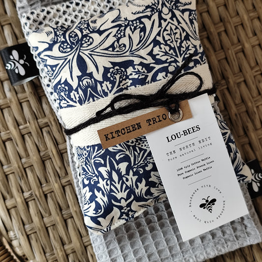 Eco Kitchen Trio Pack – Navy & White