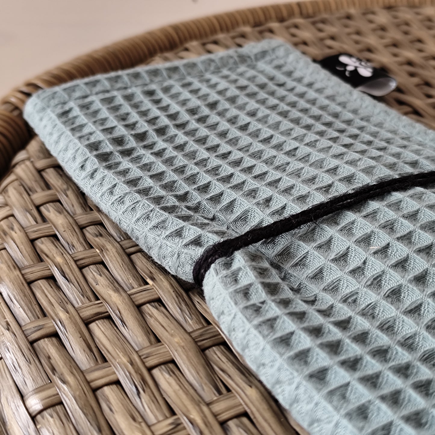Extra-Strong Organic Waffle Dishcloth in Sage