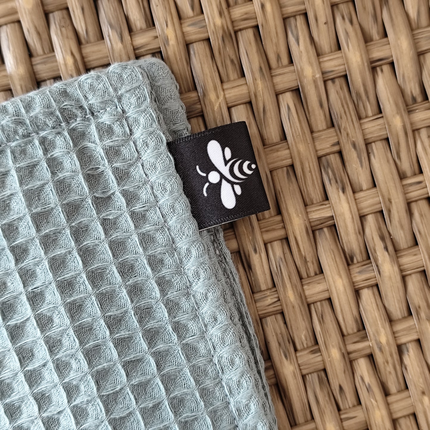 Extra-Strong Organic Waffle Dishcloth in Sage